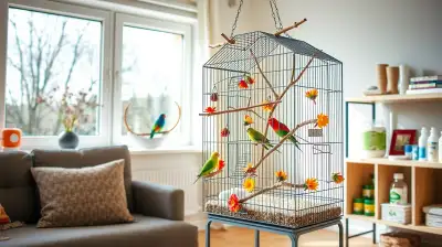 Jahreszeitliche Käfigdeko für Ziervögel
