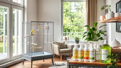 Vogelkäfig Reinigungsmittel richtig anwenden