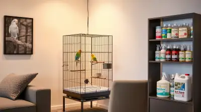 Reinigungsintervalle für Vogelkäfige