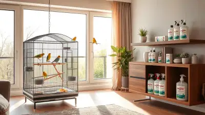 Vogelkäfig gründlich reinigen