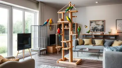 Klettergerüste für Ziervögel