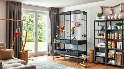 Interaktives Vogelspielzeug für Papageien