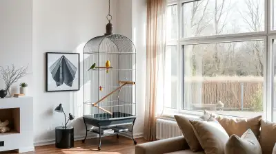 Idealer Standort für Vogelkäfige