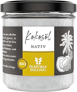 ÖLMÜHLE SOLLING – BIO Kokosöl | 100% natives Bio-Kokosnussöl | Ideal geeignet zum Braten, Bac…
