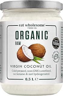 Eat Wholesome Organic Virgin Coconut Oil, 500 ml | Bio kokosöl | Zum Kochen | Backen | Für die …