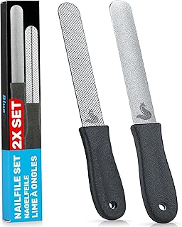 BluePet 2x Krallenfeile für Hunde und Katzen, Nagelfeile Hundekrallen, Krallenpflege Hund, Katze…