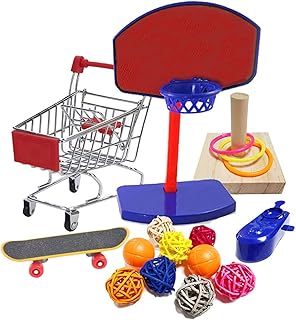 4 Stück Papagei Training Spielzeug Set Aktivitäten Intelligence Vogel-Spielzeug für Budgie Wel…