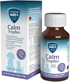 marsavet+ Calm – Ergänzungsfuttermittel mit Katzenminze für Hunde, Katzen, Nager & Vögel –…