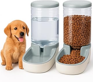 Edipets, Automatischer Futterspender Katze, Hunde, 2 Einheiten, 3.8L, Futter- und Wasserspender f…