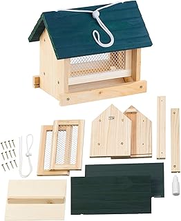 Royal Gardineer Vogelfutterhaus Bausatz: Vogel-Futterhaus-Bausatz, mit Silo, Echtholz, zum Aufhä…