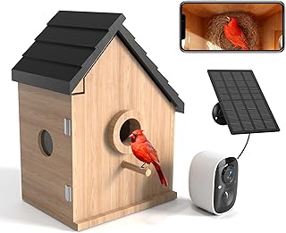 Vogelhaus Outdoor Vogelfutterspender: Bird House IP66 Vogelfutterspender – Echtzeitbeobachtung de…