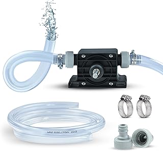 REXXER Wasserpumpe (Set) – Bohrmaschinenpumpe/Akkuschrauber Pumpe – sofort einsetzbar mit 2m Schl…