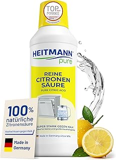 HEITMANN pure Reine Citronensäure 500 ml | Effektiver Kalkentferner in Küche & Bad | 100% natü…