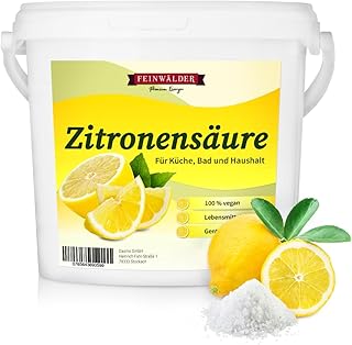 Feinwälder® Premium Zitronensäure Pulver 5 kg (E330) in Lebensmittelqualität – natürlich…