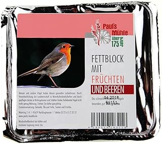 Paul’s Mühle Fettblock mit Früchten und Beeren (Vogelbuffet) 12 x 300 g