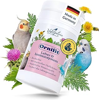 Vogelgaleria® Ornifit zuckerfreies Mineralfutter 50g zur Stärkung von Leber und Immunsystem mit…
