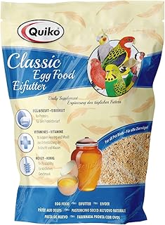 Quiko Classic Eifutter 1Kg – Kraft- und Aufzuchtfutter für alle Ziervogelarten