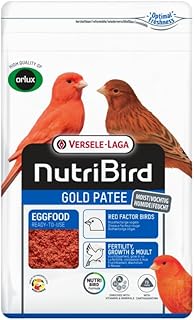 Versele-Laga NutriBird Gold Patee Rotfaktorige Vögel | 1 kg | Gebrauchsfertiges Eifutter für ro…