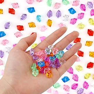 Edelsteine für Kinder, 1000 Stück Dekosteine, Edelsteine Bunt für Vasen, Dekosteine, Aquariumd…