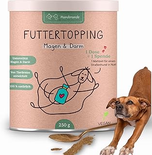 Hunderunde – Futtertopping Magen & Darm 250g – natürliche Verdauungsunterstützung bei Bläh…