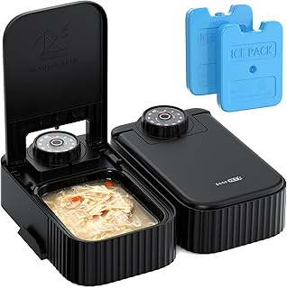 Futterautomat Katze Nassfutter Katzenfutter Automat: Futterspender Katze – 700ML Nassfutterautoma…