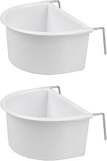 Vogelfutterschale, D-Form, Kunststoff, Vogelkäfig, Futternäpfe mit Haken, zum Aufhängen, für …