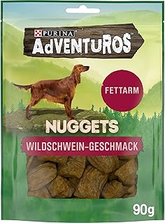 Adventuros Nuggets Hunderleckerli, mit Wildschwein, 6er Pack (6x90g)