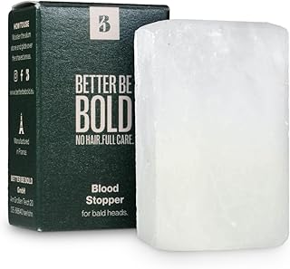 BETTER BE BOLD Blutstiller Alaunstein 75 g I Stoppt Blutungen sofort nach der Rasus I Antisepti…