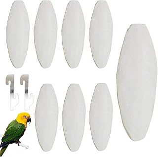 8 Stück Sepiaschalen Papageien Kauspielzeug Vögel Kauen Spielzeug mit Sepia Knochen für Papage…