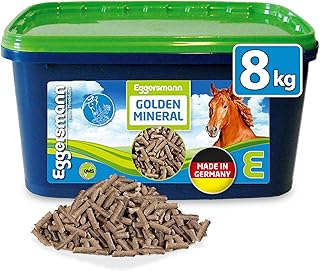 Eggersmann Mein Pferdefutter Golden Mineral 8 kg – Mineralfutter für Pferde & Ponys – Nährs…