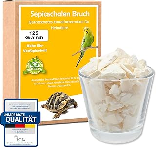 Tamay Sepiaschalen Bruch in Premium Qualität (125g) Optimale Kalzium und Vitaminversorgung für …