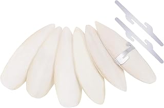 6 Stück Sepiaschalen für Schildkröten,10-12cm Groß Sepia Schalen mit 3 Metallhalter für Vög…