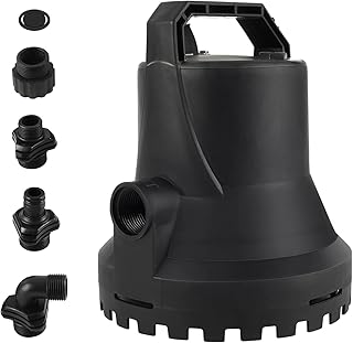 400W Smarte Schmutzwasserpumpe, 8000L/H Automatisch ein- und ausschalten Wasserpumpe Tauchpumpe