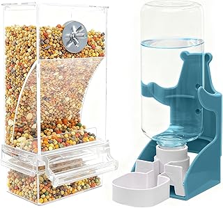 IIRC Automatischer Vogelfutterspender, Wasserspender Vogel, Vogelkäfig Zubehör für Wellensitti…
