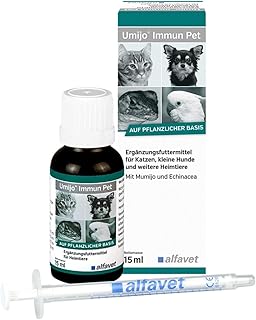 alfavet Umijo Immun Pet Immunstärkung für Hunde, Katzen, Nagetiere und Ziervögel, Ergänzungsf…