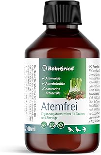 Röhnfried Atemfrei | 100 ml | Ergänzungsfuttermittel für Tauben & Ziervögel | Aus verschieden…