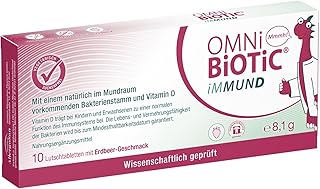 OMNi BiOTiC iMMUND | 10 Lutschtabletten | 1 Bakterienstamm | 1 Mrd Keime pro Lutschtablette | Mit…