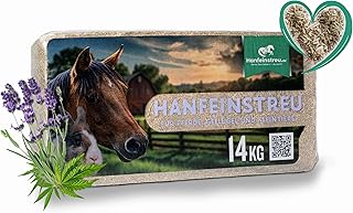 Hanfeinstreu mit Lavendel für Kleintiere, Hühner und Pferde, 140 Liter, 100% Naturprodukt, Extr…