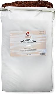 Kokoseinstreu 18 kg (2×9 kg) – saugstark, natürlich & hypoallergen für Hühner, Wachteln & Kle…