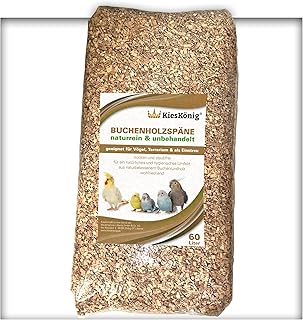 60 Liter Buchenholzgranulat Vogelsand Bodengrund Terrariensand Einstreu Terrariumsand Tiereinstre…