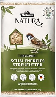 Dehner Natura Premium Wildvogelfutter, Streufutter schalenfrei, Ganzjahresfutter proteinreich / e…