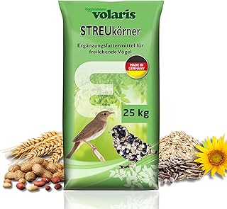 Eggersmann volaris Vogelfutter Wildvögel ganzjährig 25 kg [Streukörner] – Ganzjahresfutter f…