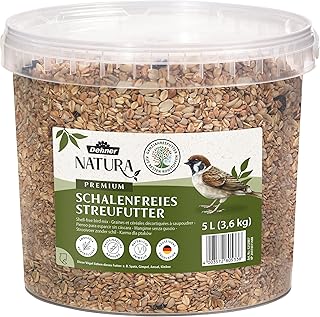 Dehner Natura Premium Wildvogelfutter, Streufutter schalenfrei, Ganzjahresfutter proteinreich / e…