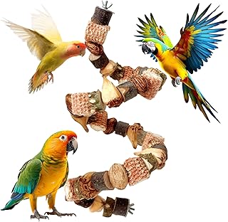 Sitzstangen für Vögel, 50cm Wellensittich Spielzeug für Käfig Sitzstangen, Vogelspielzeug Hol…