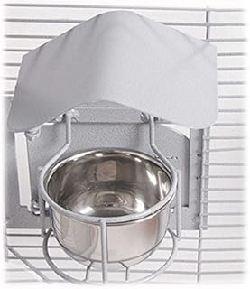 Montana Cages | 4-er Set Abdeckung für Futternapf, Dach für Napf, Napfdach – Small Platinum