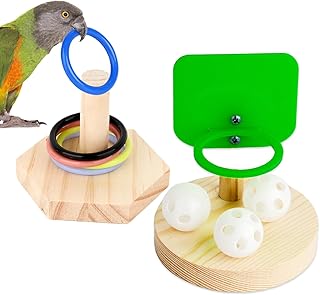 Papageien Spielzeug Set 2 Stück Vogel Intelligence Trainings Spielzeug mit Basketball Spielzeug …