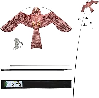 Vogelschreck Flugdrachen Pflanzen Bauernhof Beschützer Vogel Falke Flugdrachen für Garten und B…