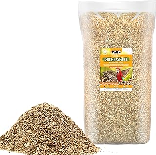 15kg Buchenspäne Einstreu für Terrarium, Stall, Voliere – FEIN MITTEL GROB – Natürliche Buchen…