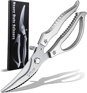 Plys Geflügelschere Edelstahl Robustes Hähnchenschere: Profi Küchenschere Scharfe Fleischscher…