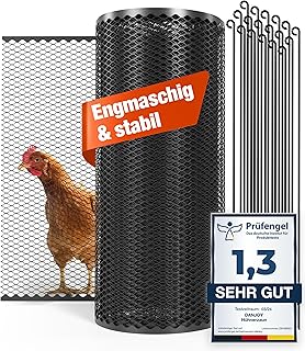Hühnerzaun I 90cm hoch I 25m lang I Der Zaun für Hunde oder Kleintiere ist besonders engmaschig…